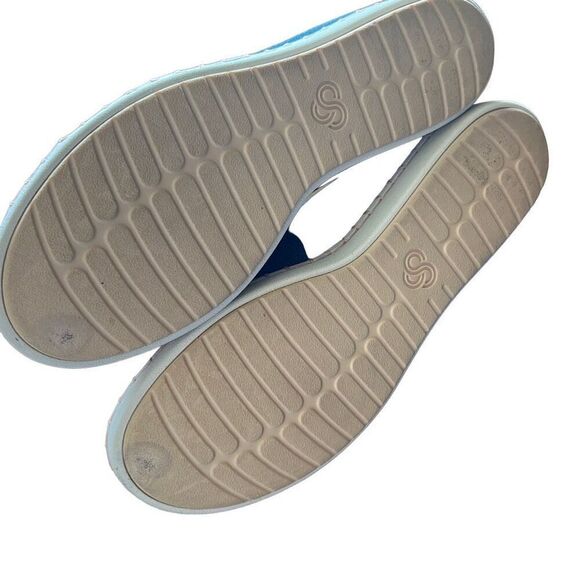 Clarks Step Cali Coast Denim Blue Slip On Loafers Comfort Casual Shoes - Picture 6 of 7